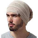 Tough Headwear Slouchy Oversized Beanie Hat - Warm Winter Hats for Women - Stretch Fit Mens Beanie