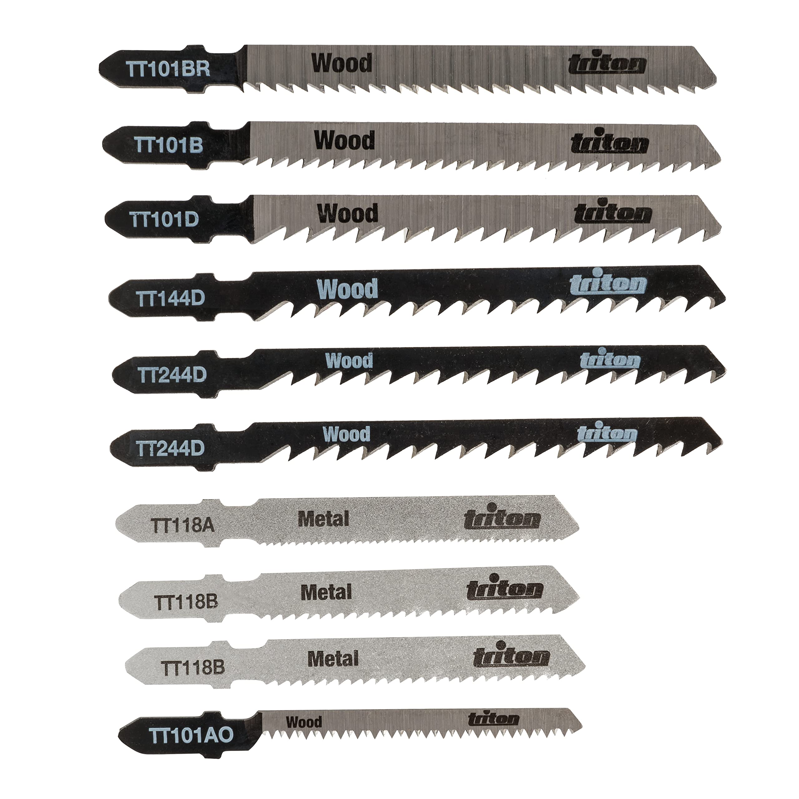 Triton Jigsaw Blade Set 10pce Wood / Metal (959528)