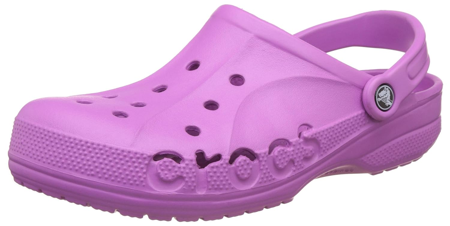 crocs unisex baya wild orchid clogs and mules