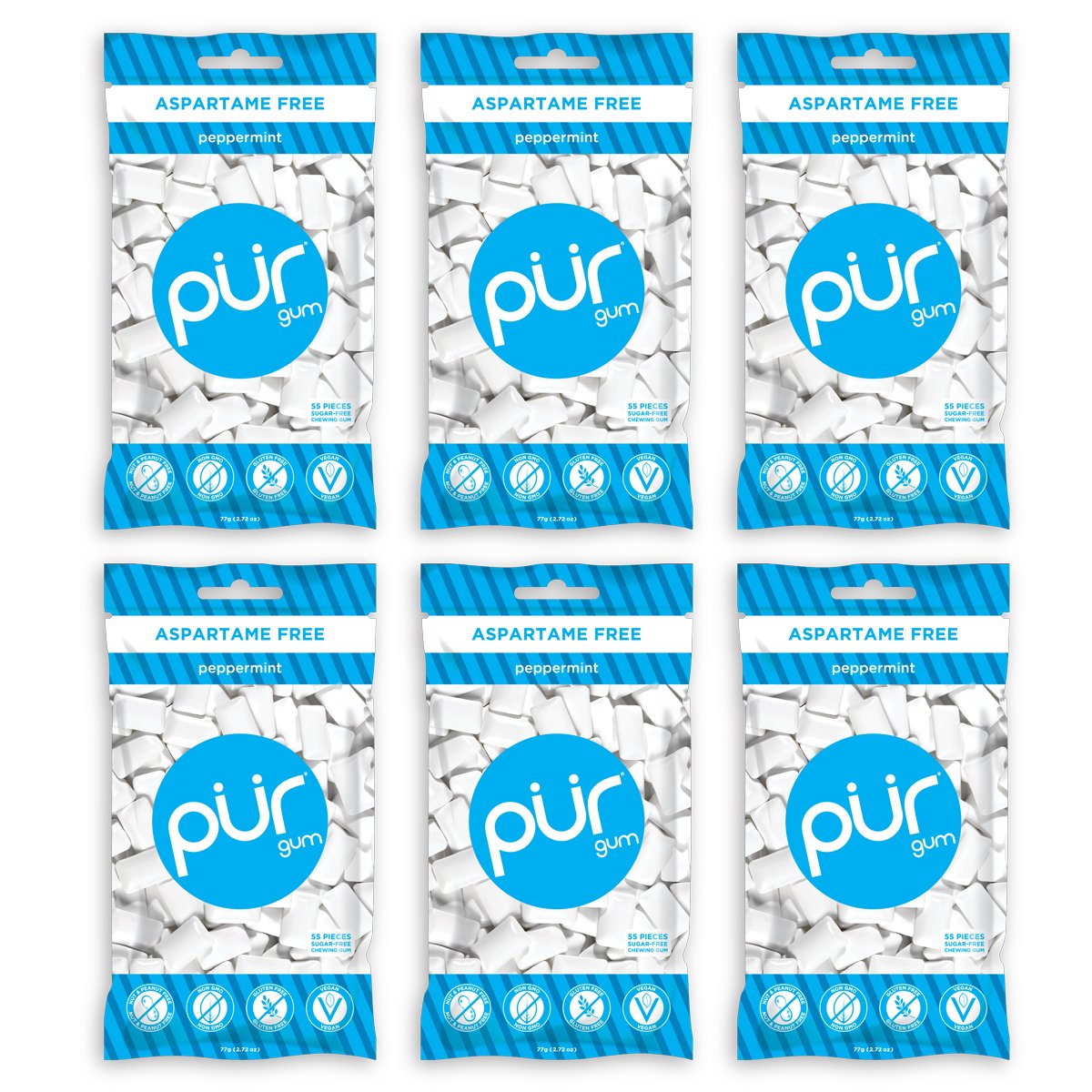 PUR Gum, Cinnamon, 330 pieces Aspartame Free, Sugar Free