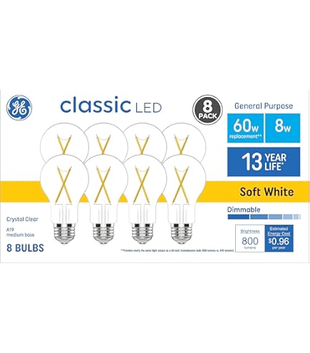 GE 60w Replacement Led Light Bulbs General Purpose Soft
