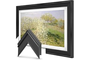 FRAME MY TV Black 65" Premiere Deco TV Frame - Compatible ONLY with Samsung The Frame TV and Pro TVs (Fits 2021-2025, LS03A, LS03B,LS03C,LS03D,LS03FA,LS03FW)