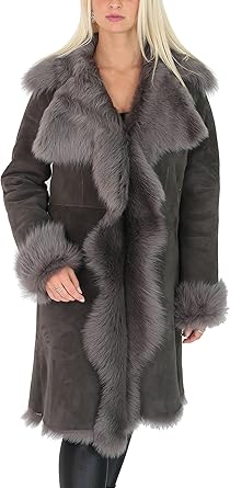 ladies sheepskin coat