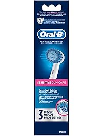 Oral-B Sensitive Gum Care Electric Toothbrush Replacement Brush Heads, 3 count