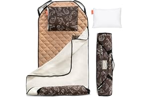 URBAN INFANT Tot Cot Kids Nap Mat - Toddler Preschool Daycare Bedding Cover with Blanket and Pillow - Ages 2 Yrs to 5 Yrs