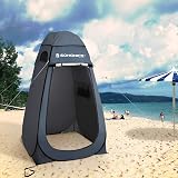 SONGMICS Portable Pop Up Tent Dressing Room Privacy Shelter Dark Grey Blue view 3