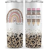 TEEBIM Teacher Gifts for Women - Teacher Valentine Gifts - Teachers Appreciation Gift, Gift Ideas for Teachers Women - 20 Oz Skinny Stainless Steel Daycare Teaching Tumbler