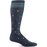 Sockwell Women's Full Heart Moderate Graduated Compression Sock Wide Calf Fit