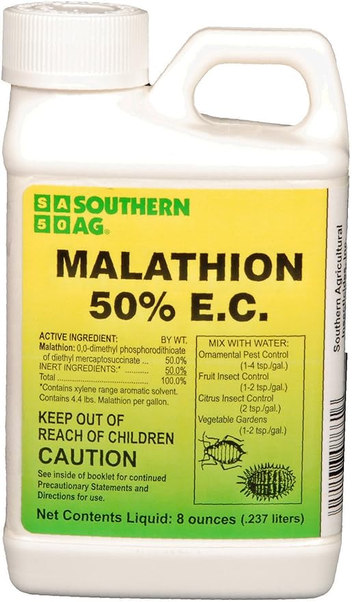 Amazon Com Southern Ag 07661 Malathion 50 E C Broad Spectrum Insecticide 8 Oz Garden Outdoor