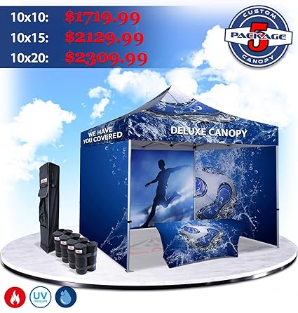 Amazon Com Deluxe Canopy Pop Up Canopy Tent Pkg 5 Event Tent