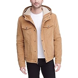 Levi's Men's Corduroy Sherpa Hooded Trucker