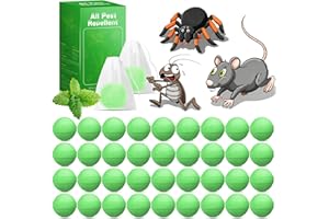 QAIHIEI 36Pack Mouse Rodent Repellent & Pest Defense - Natural Peppermint Oil Deterrent Rodent Repellent for Indoor/Outdoor Use - Repel Mice and Rat Safe Around Kids & Pets
