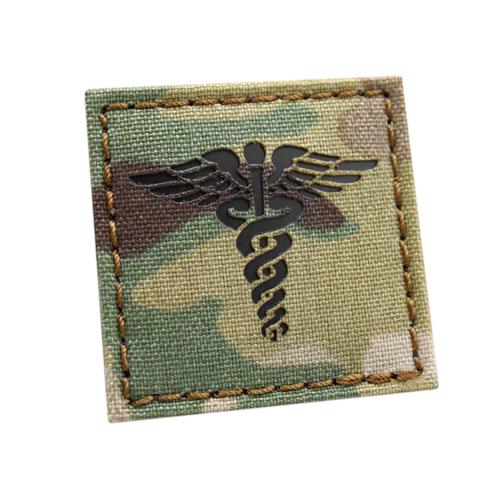 Multicam IR 2x2 Caduceus EMS Medic Paramedic EMT Nurse Doctor Tactical Hook&Loop Patch
