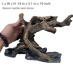 RunXF Large Fish Tank Decoration Fish Hideout Snake