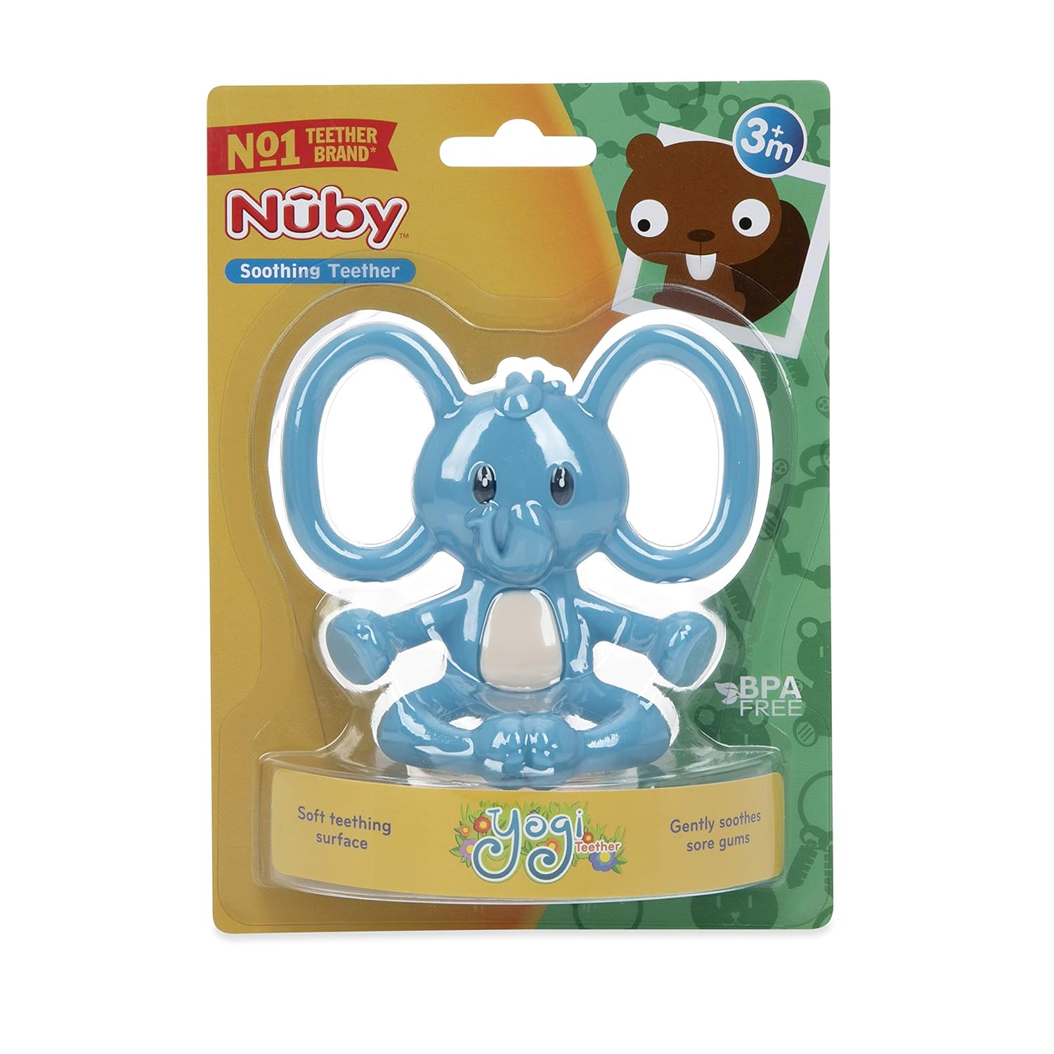 nuby animal teether