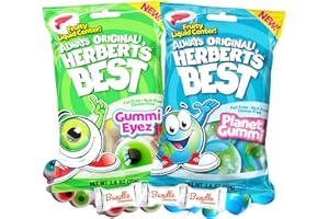 Efrutti Herberts Best Planet Gummi & Eyez Glotzer 2.6oz Each (2 Pack) W/Bundle Bonanza Candy