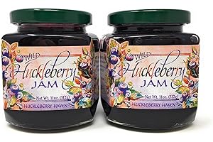 HUCKLEBERRY HAVEN Wild Montana Huckleberry Jams and Preserves (2 Pack of Jam)