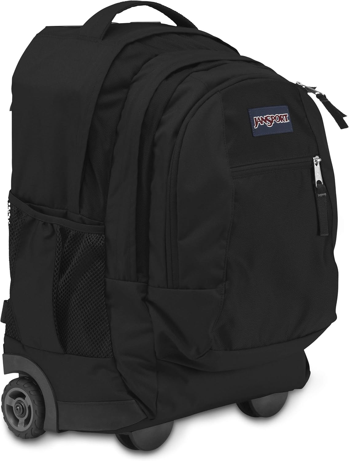 JanSport Driver 8 Rolling Backpack - Wheeled Travel Bag with 15-Inch Laptop Sleeve, Black, One Size: Clothing