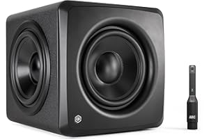 IK Multimedia iLoud Sub - Compact 25Hz Studio Subwoofer with ARC X Automatic Calibration, 6.5" Driver, Dual Passive Radiators