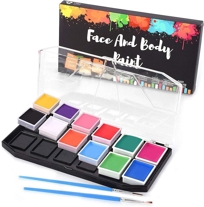 Professional Face Painting Kit, Halloween Face Paint, Body