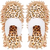 Whiidoom Microfiber Mop Slippers House Floor Dusting Slippers for Kitchen Office (Women 7-9/Men 5-7)