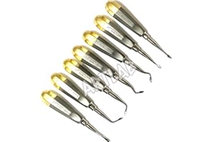 ArTLab-Premium Dental Spade Elevator Bernard Extraction Spade Elevator Set of 7 Each Dental Elevator Spade Elevator Tip Concave (Spade Set of 7 Each)