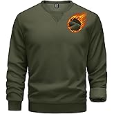TACVASEN Men's Crewneck Sweatshirt Fleece Lined with Pocket Winter Warm Midweight Casual Long Sleeve Pullover Sweatshirt