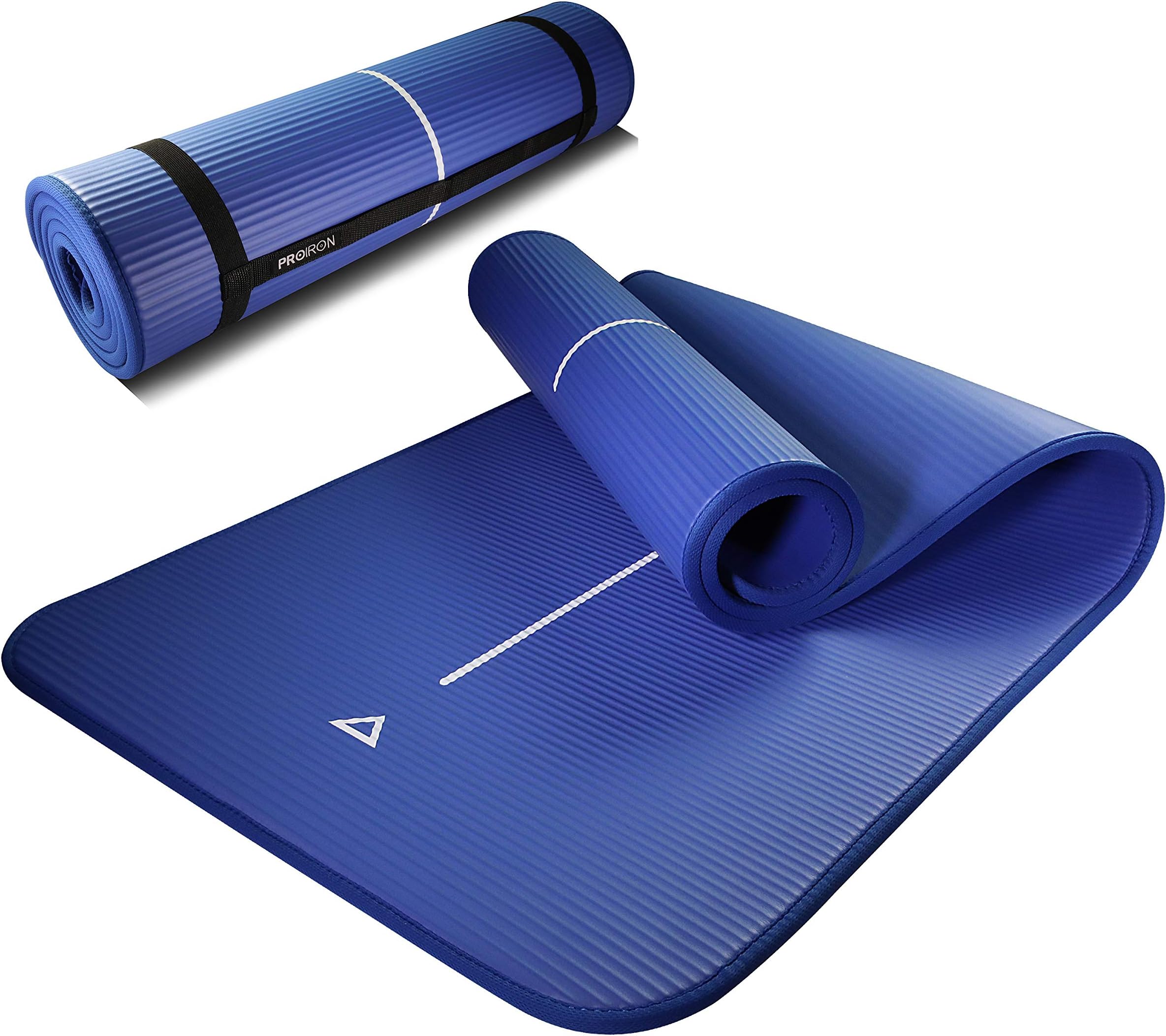 PROIRON Pilates Mat Edge Protection Non-Slip Yoga Mat Exercise Extra Thick Foam Mat Fitness Workout Mats Home Gym With Carrying Strap -1830mm x 660mm x 10mm/15mm