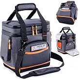 Double-Layer Carrying Case for Jackery Explorer 300/240/160 Power Station | Portable power station storage bag with molded hard bottom, side ventilation,pockets for Jackery accessories,outdoor travel