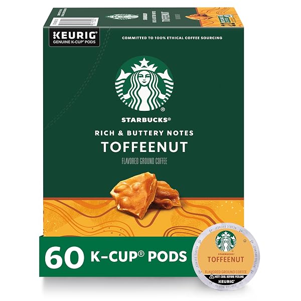 STARBUCKS K-CUP COFFEE PODS, FLAVORED HOT OR ICED...