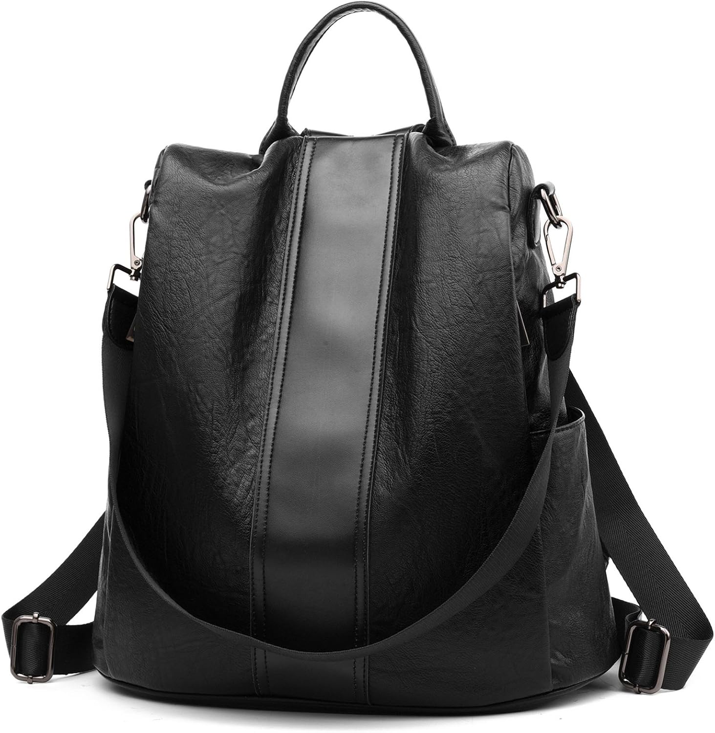 leather anti theft purse