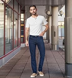 Agile Mens Super Comfy Straight Stretch Denim Jean