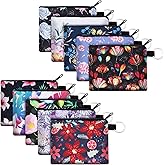 Boao 10 Pieces Small Change Purse Bulk Coin Purse Mini Pouches Wallet Bag with Zipper for Women Girls