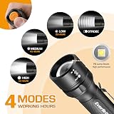 EverBrite LED Flashlights 2 Pack Small Torch Camping Lightweight Zoomable view 3