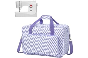 HARORANAX Sewing Machine Case - Travel sewing machine bag with handle - New Sewing Machine Carrying Case - Suitable for Singer, Brother, Janome, and Most Standard Sewing Machine (Purple)