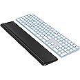 HONKID Low Profile Wrist Rest (H 0.2-0.58in) for Slim Keyboards, Made of Cool Gel and Non-Slip Rubber Base, Easy Typing and Relieve Wrist Pain, Black