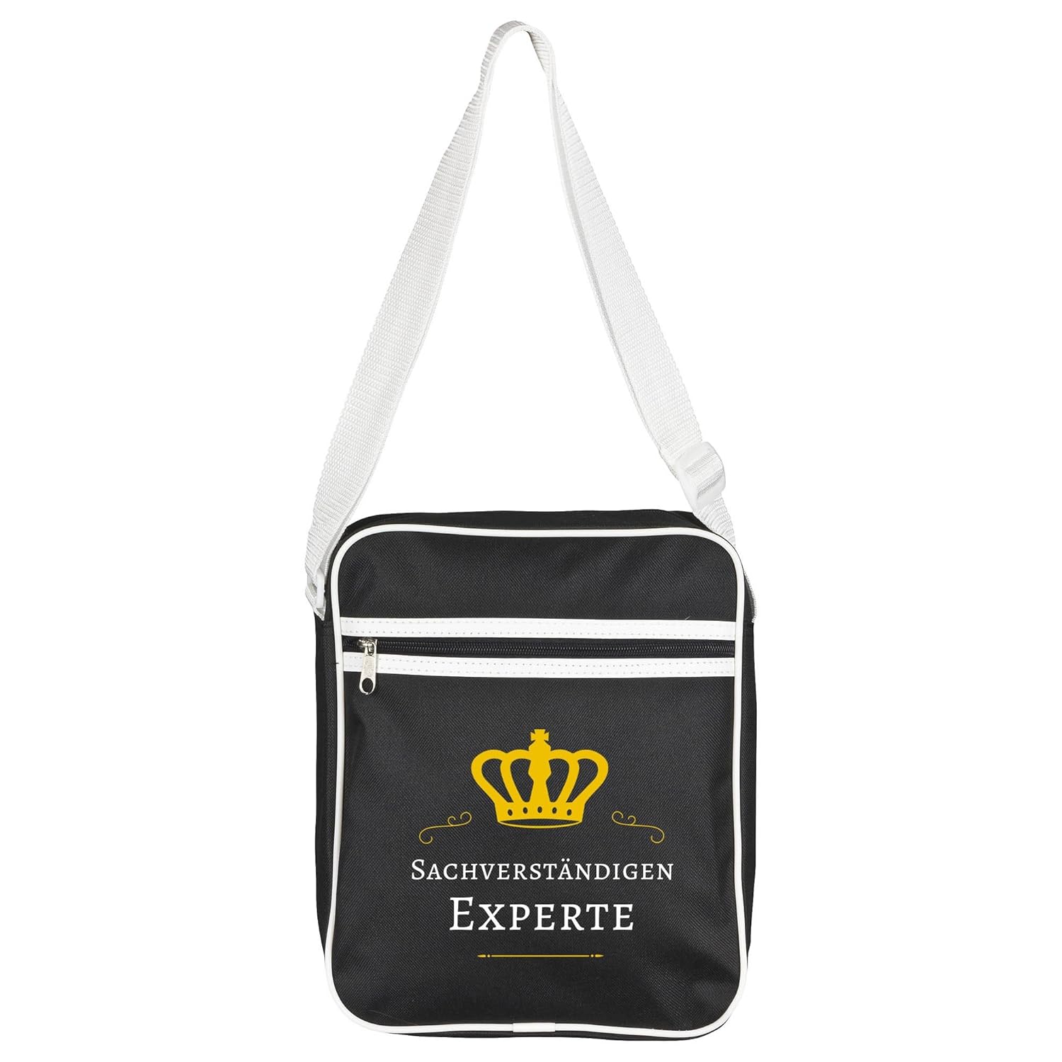 Schultertasche Sachverständigen Experte schwarz Lustig Witzig Sprüche