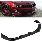 HECASA 3Pcs Bumper Lip Compatible with 10-13 Chevy/Chevrolet Camaro V8 SS | Front; Under Chin Spoiler Splitter Bumper Air Dams Valance Diffuser