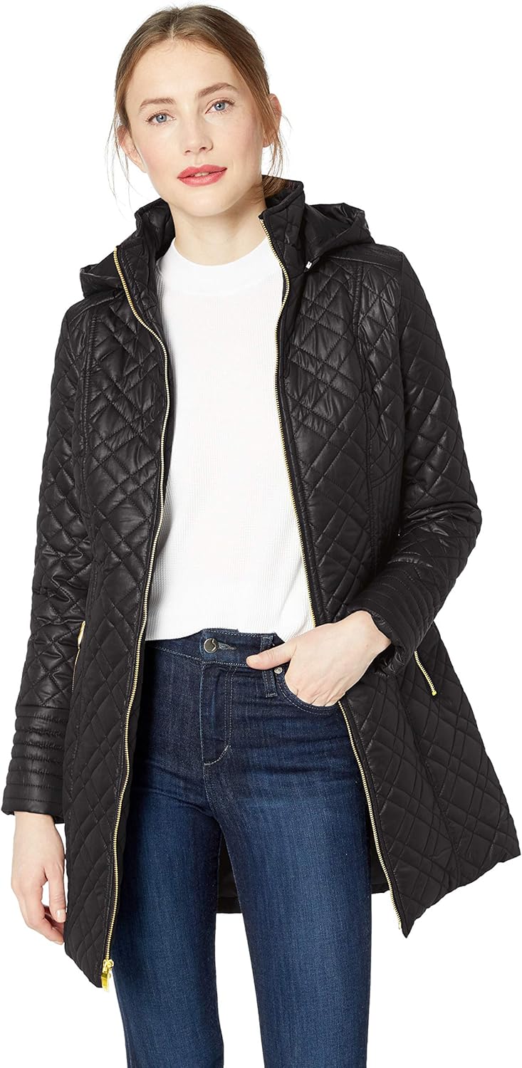 via spiga quilted hooded coat