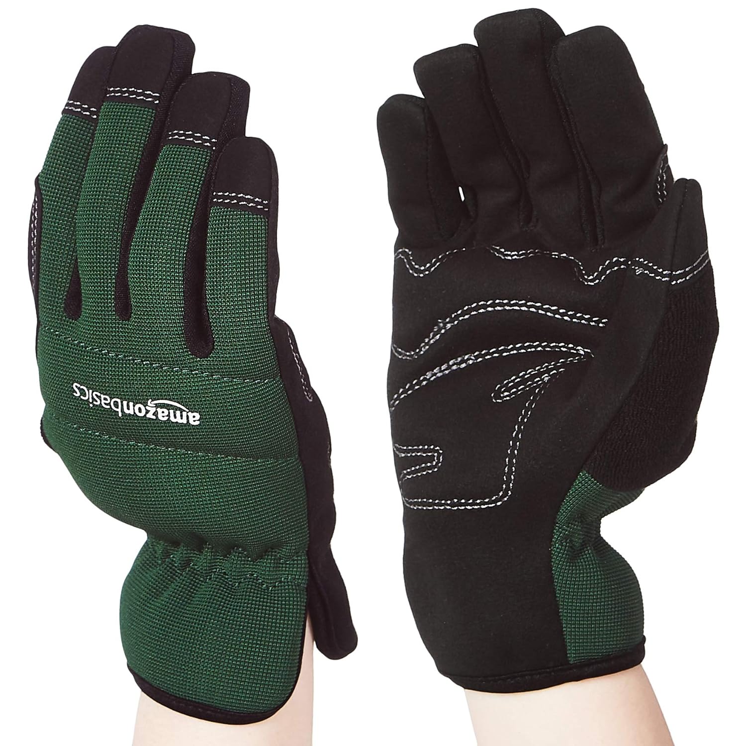 Amazon Basics Women’s Work or Garden Gloves Extra Large, Green BigaMart