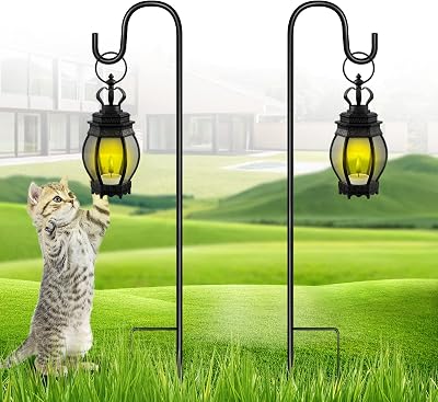 SEGNAYEN 81cm Shepherds Hooks for Garden Lights, Set of 2 Adjustable