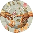 Ashtray "Floral Hands" 5.5" Circle Metal Tray Tobacco Smoke Accessories - Tray God