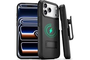 MOTIVE for iPhone 17 Pro Case with Belt Clip, Rugged Dual-Layer, Shockproof 17 iPhone Pro Holster case Belt Clip, Slim Wireless Charging Compatible, Durable Kickstand, 6.3” | Ranger v2 Series