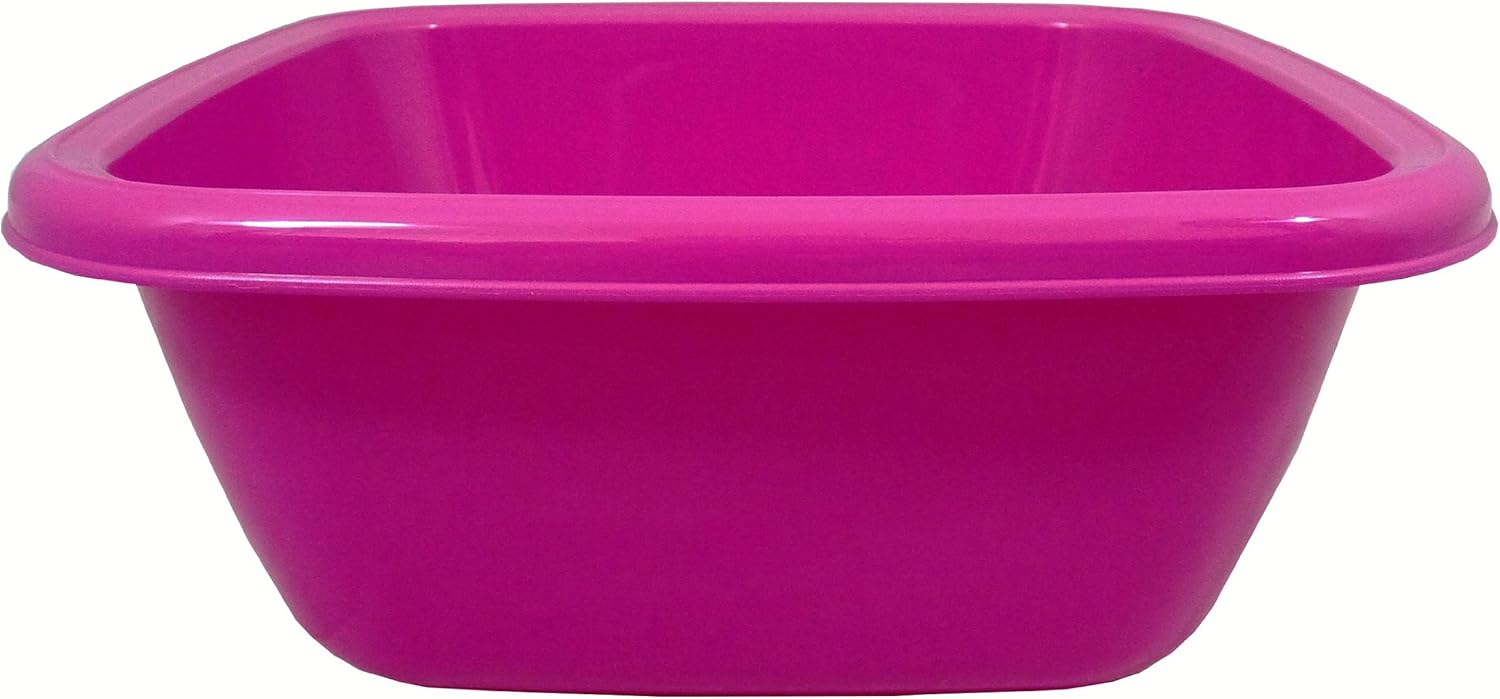 High Grade Quality 6 Litre Pink Square Plastic Washing Up Bowl Amazon.co.uk Kitchen & Home