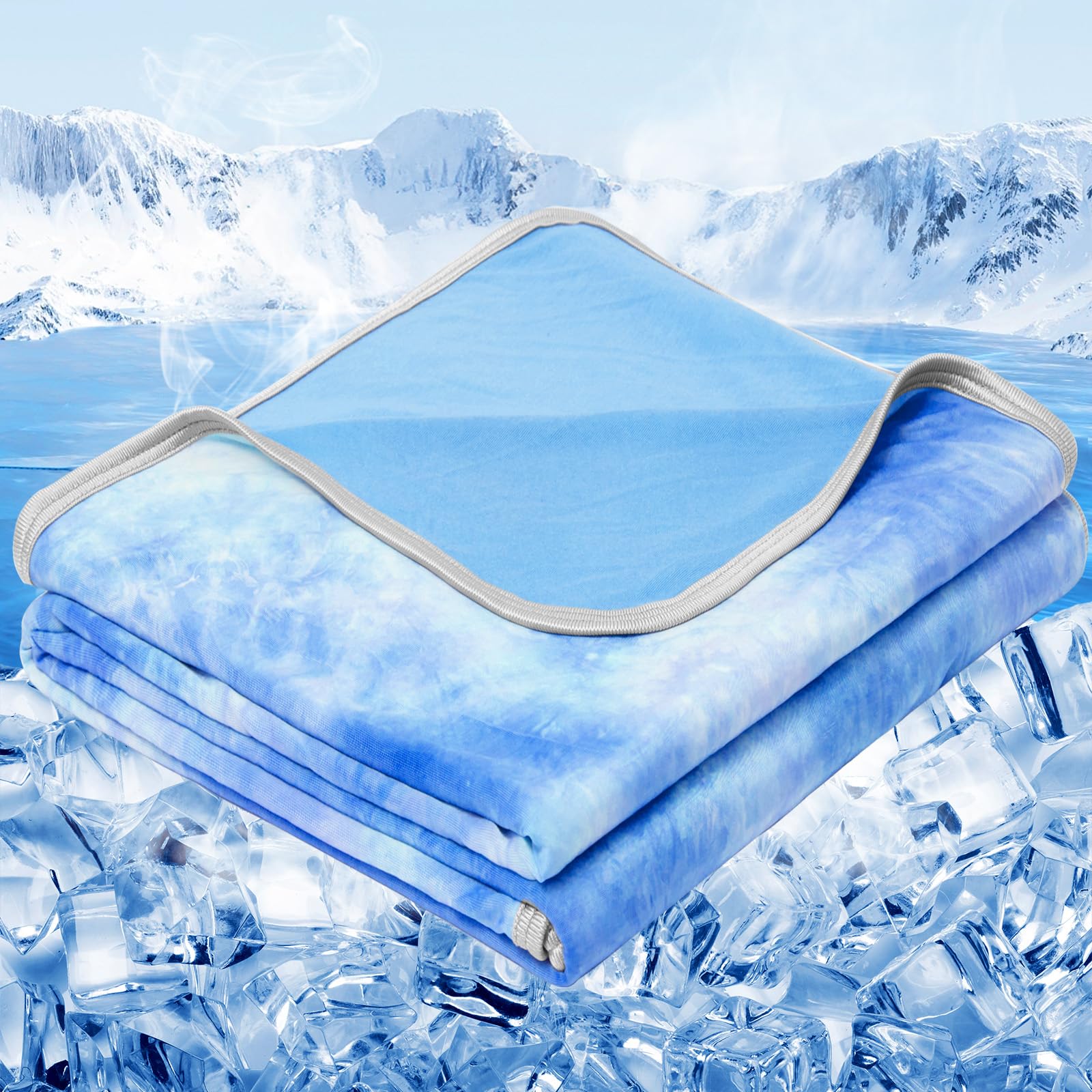 Photo 1 of inhand Cooling Blanket Twin Size (60"x80"), Cooling Blankets for Hot Sleepers, Absorbs Heat to Keep Adults Cool for Summer Nights Sweats, Thin Cold Lightweight Blanket for Couch Bed, All Season Use