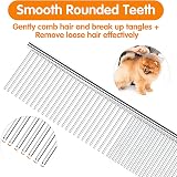 ZDXY Stainless Steel Pet Comb Detangling Tool for Dogs & Cats view 4