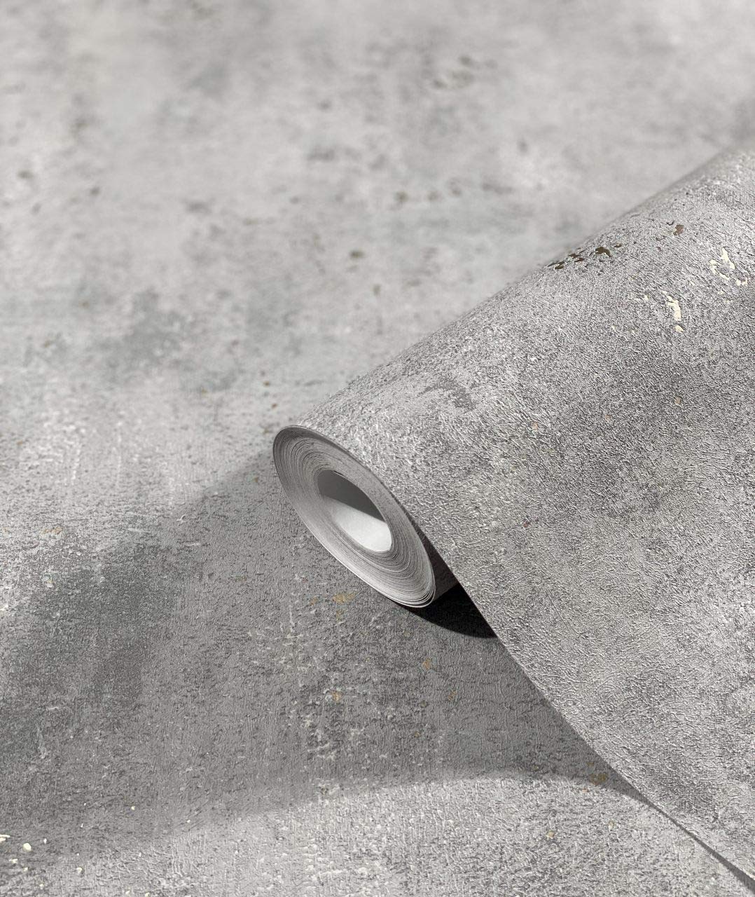 Marburg Wallpaper Black Concrete Look Structure for Bedroom or Living Room Non-Woven Wallpaper 100% Made in Germany 10,05 x 0,53m — image 1