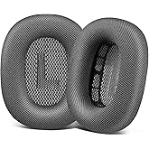 SOPROM Ear Cushions for AirPods Max 1 &amp; 2 Replacement EarPads | Ear Pads Cups Covers with Durable Mesh Fabric, Softer Foam | Color: Space Gray