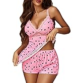 Avidlove Womens Sleepwear Lace Pajamas Cami PJS Set Pajama Set for Women