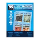 Samsill 50-Pack Heavy Duty Sheet Protectors - Top Loading, No Holes, 8.5x11 Inch, Acid Free